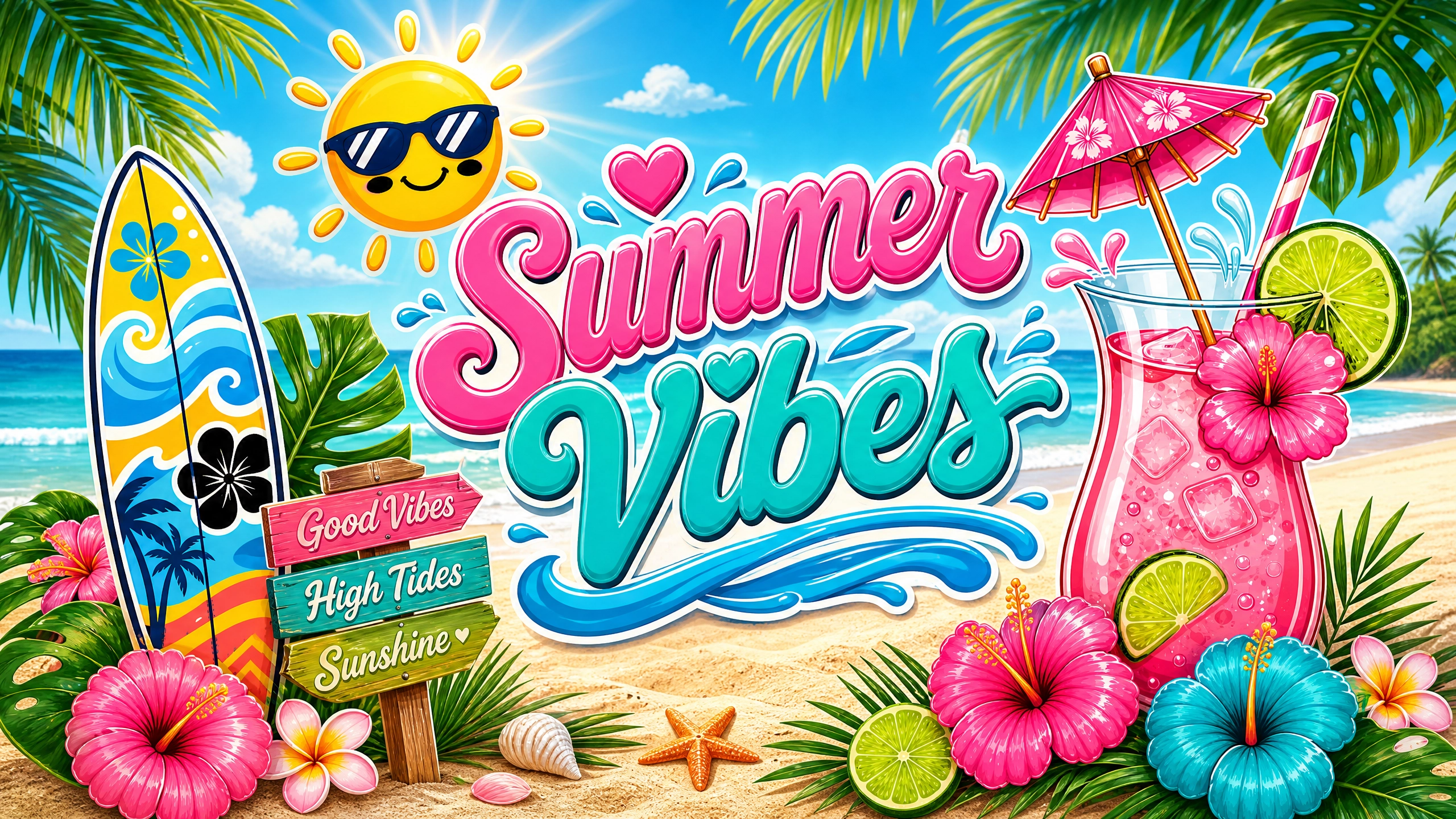 Summer vibes t-shirts designs