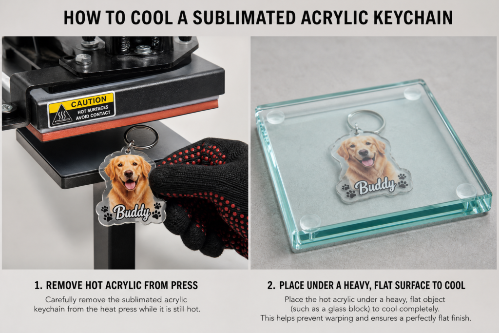 Acrylic Warping Prevention: Cooling under weight
